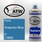 Preview: Ford, Acapulco Blue, D (1968): 400ml Sprühdose, von ATW Autoteile West.